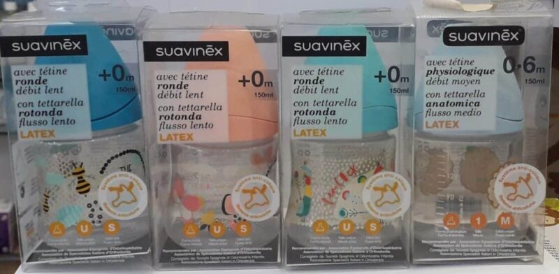 Suavinex Biberon En Latex Debit Lent 150 Ml